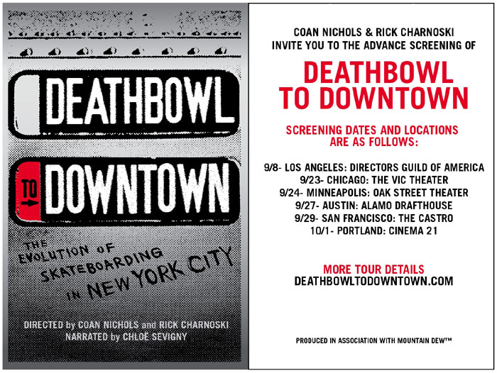 Deathbowl to Downtown” Launches Regional Tour September 8