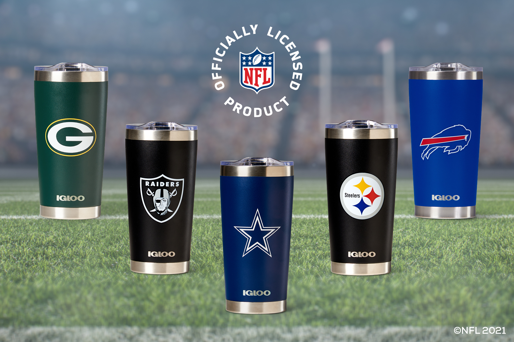 Igloo Expands Its Officially Licensed NFL Collection With Stainless Steel Drinkware for All 32 Teams
