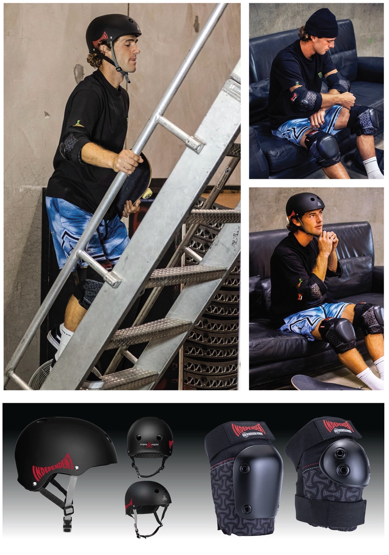 Independent Trucks Launch New Helmet and Pads Collection with Triple